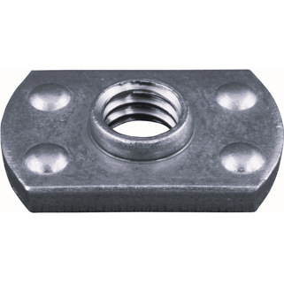 1/4-20 TAB WELD NUT PLN CENTER HOLE 4 PROJECTIONS